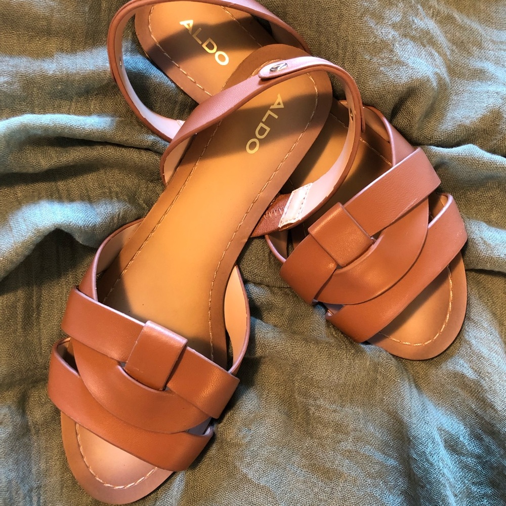 Leather Aldo Flat Sandals